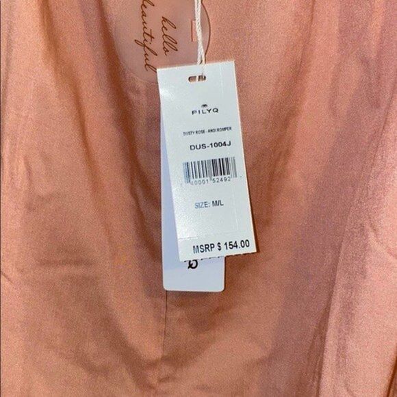 PilyQ Womens Dusty Rose Andi Romper Womens Size M/L - Picture 7 of 9